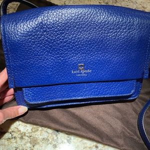 Kate Spade Blue Leather Crossbody Purse